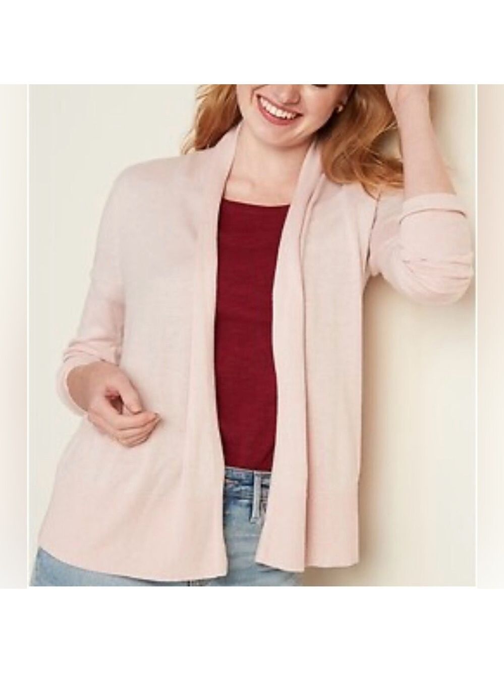 Old Navy Shawl Collar Soft Pink Cardigan
